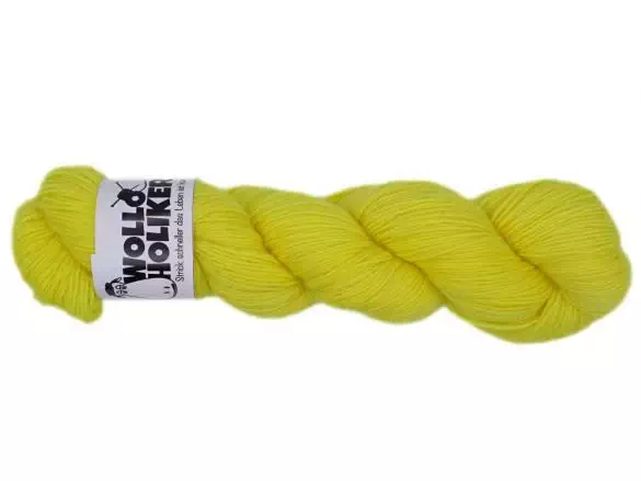 Wolloholiker Basic *Zitronenfalter*, Wolle kaufen Bremerhaven, handgefärbte Wolle