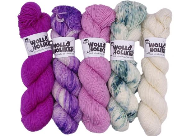 Wollpaket Merino High-Twist *Deichwiese*. Wolle kaufen Bremerhaven, handgefärbte Wolle