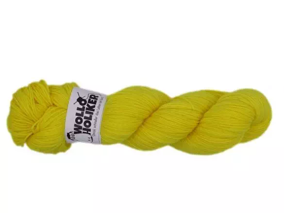 Basic-6fach *Zitronenfalter*. Wolle kaufen Bremerhaven, handgefärbte Wolle