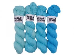 Wollpaket Basic *Lapislazuli*. Wolle kaufen Bremerhaven, handgefärbte Wolle