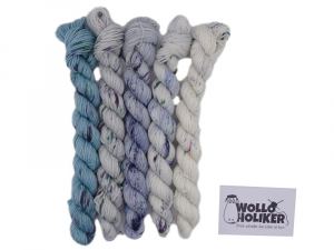 Wolloholiker Minis *Kutterhafen* - Handgefärbte Wolle aus Bremerhaven