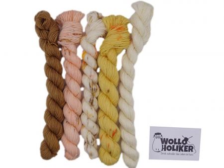 Wolloholiker Minis *Marillenknödel* - Handgefärbte Wolle aus Bremerhaven