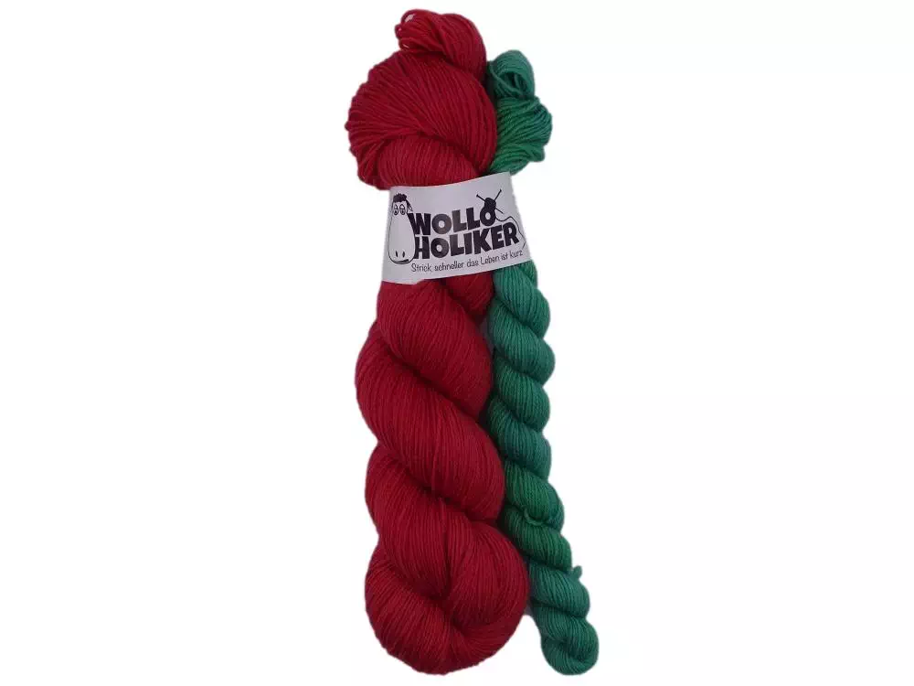 Handgefärbte Wolle - Wolloholiker Ahoi *Weihnachtsfrau* - Handgefärbte Wolle aus Bremerhaven. Handgefärbte Wolle - Wolloholiker Ahoi *Weihnachtsfrau* - Handgefärbte Wolle aus Bremerhaven.