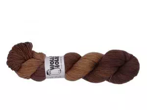Wolloholiker Merino High-Twist *Chai Latte* - Handgefärbte Wolle aus Bremerhaven.