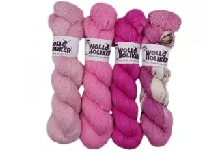 Wolloholiker Basic/SE Garnset *Beerenzauber* - Handgefärbte Wolle aus Bremerhaven.