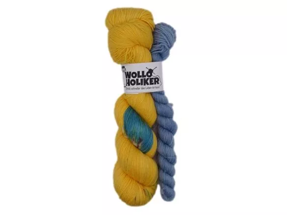 Wolloholiker Ahoi Sockenset *Yellow Storm* - Handgefärbte Wolle aus Bremerhaven.
