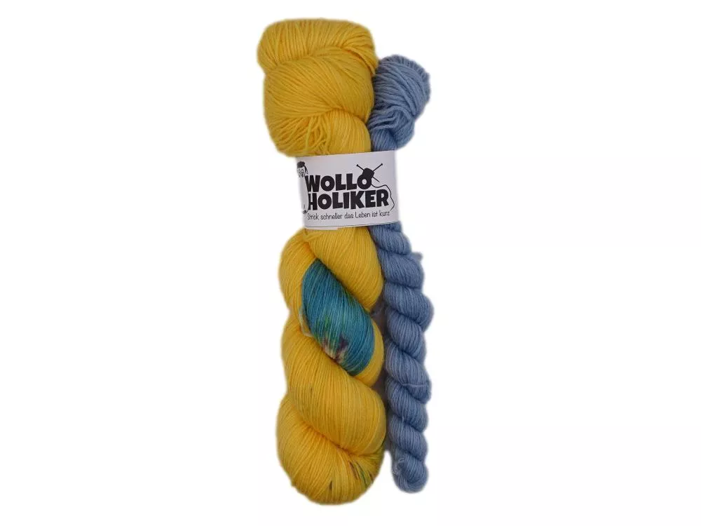 Handgefärbte Wolle - Wolloholiker Ahoi Sockenset *Yellow Storm* - Handgefärbte Wolle aus Bremerhaven. Handgefärbte Wolle - Wolloholiker Ahoi Sockenset *Yellow Storm* - Handgefärbte Wolle aus Bremerhaven.