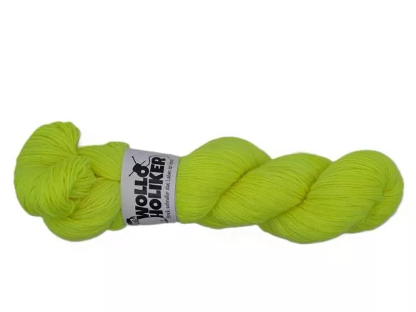 Wolloholiker Neon-Babe PU *Lemonade* - Handgefärbte Wolle aus Bremerhaven.